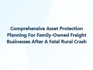 Truck Accident Asset Protection for Family Freight Companies