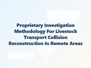 Livestock Transport Collision Investigations in Rural Areas