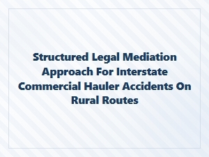 Structured Legal Mediation for Rural Truck Accidents